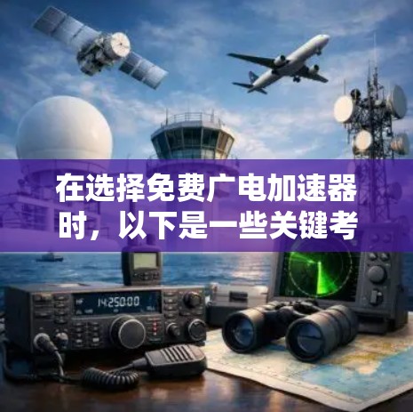 在选择免费广电加速器时,以下是一些关键考虑的因素,帮助你做出明智的决定
