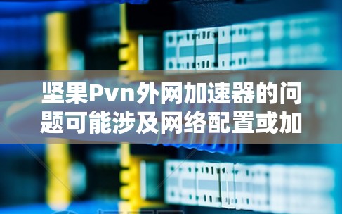 坚果Pvn外网加速器的问题可能涉及网络配置或加速功能的兼容性。以下是一些可能的解决步骤 坚果Pvn外网加速器的问题可能涉及网络配置或加速功能的兼容性。以下是一些可能的解决步骤