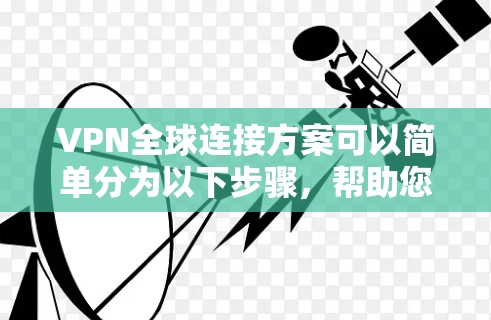 VPN全球连接方案可以简单分为以下步骤,帮助您快速连接到全球范围内的VPN服务 VPN全球连接方案可以简单分为以下步骤,帮助您快速连接到全球范围内的VPN服务
