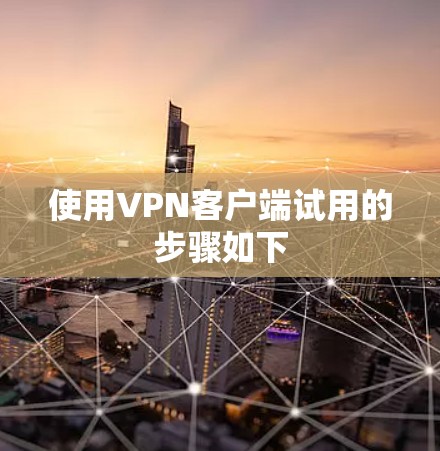 使用VPN客户端试用的步骤如下 使用VPN客户端试用的步骤如下
