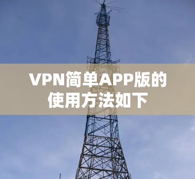 VPN简单APP版的使用方法如下