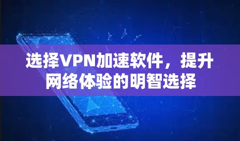 选择VPN加速软件,提升网络体验的明智选择 选择VPN加速软件,提升网络体验的明智选择