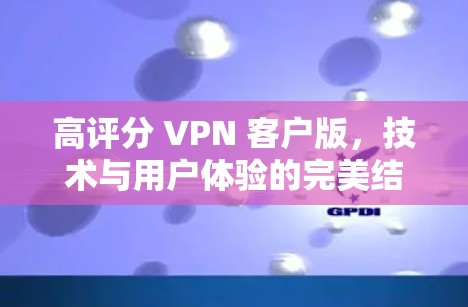 高评分 VPN 客户版,技术与用户体验的完美结合