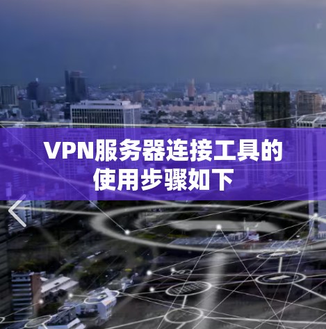 VPN服务器连接工具的使用步骤如下